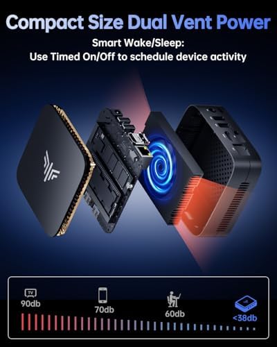 KAMRUI Desktop Mini PC, 16GB RAM 1TB M.2 SSD, Mini Computer with N97 Processor, Quad Core Small Computers 4K UHD, Support WiFi, Gigabit Ethernet, HTPC for Daily Use