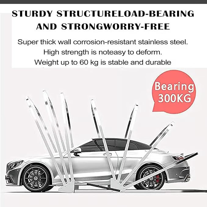 Heavy-duty folding car tent cover, semi-automatic folding mobile waterproof