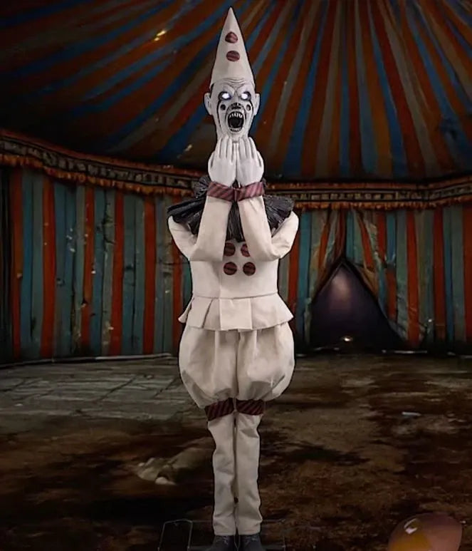 🎃5.5 Ft ANIMATED PEEK-A-BOO CLOWN Halloween Prop HAUNTED HOUSE