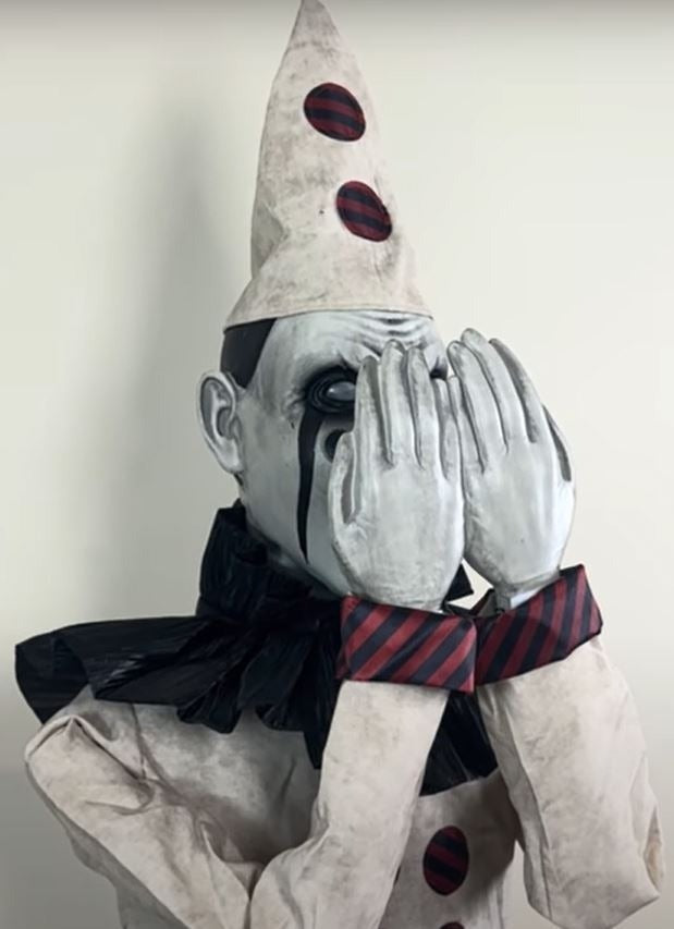 🎃5.5 Ft ANIMATED PEEK-A-BOO CLOWN Halloween Prop HAUNTED HOUSE
