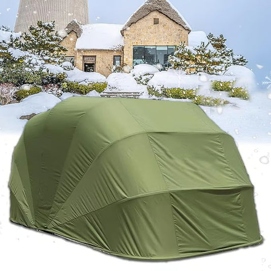Heavy-duty folding car tent cover, semi-automatic folding mobile waterproof