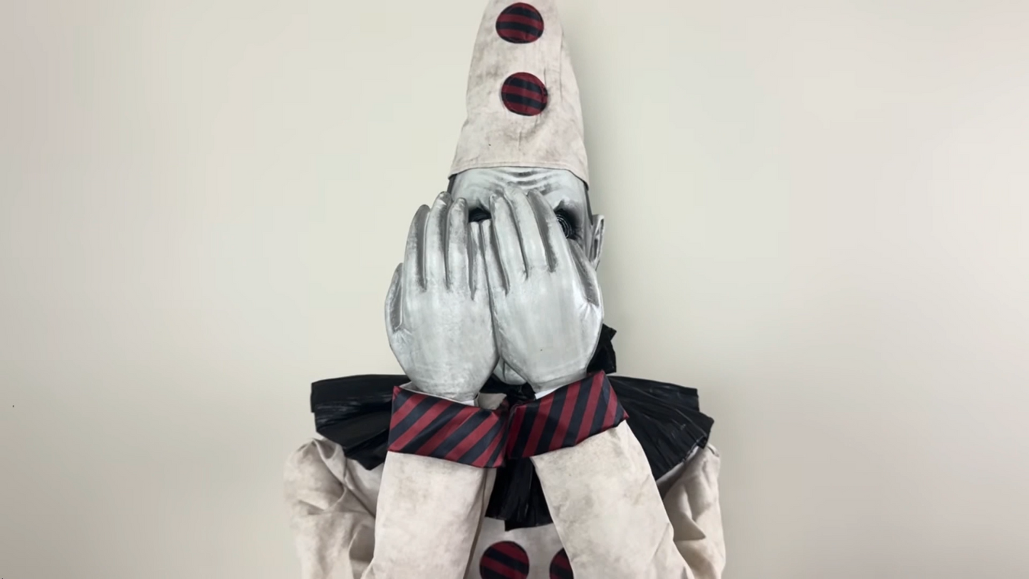 🎃5.5 Ft ANIMATED PEEK-A-BOO CLOWN Halloween Prop HAUNTED HOUSE
